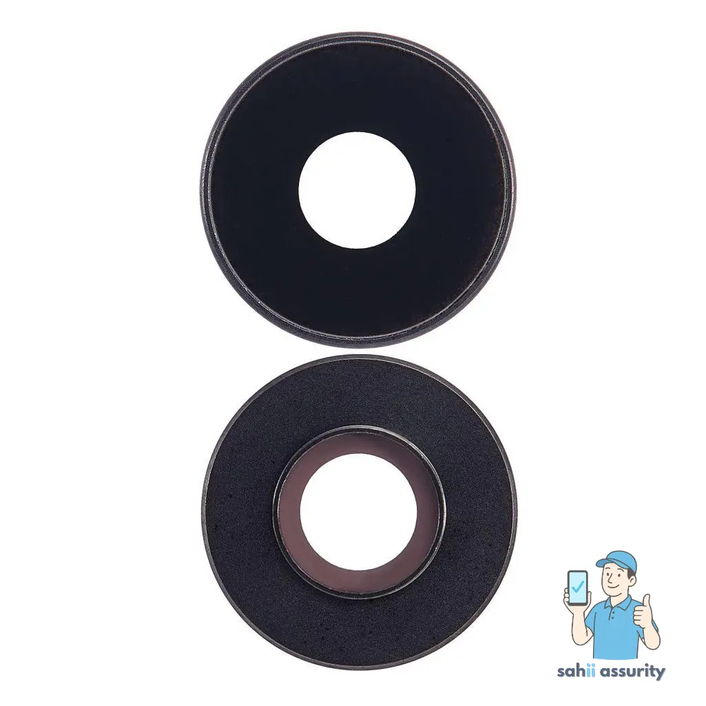 Camera Lens Glass with Frame for Apple iPad Air 2020 Black